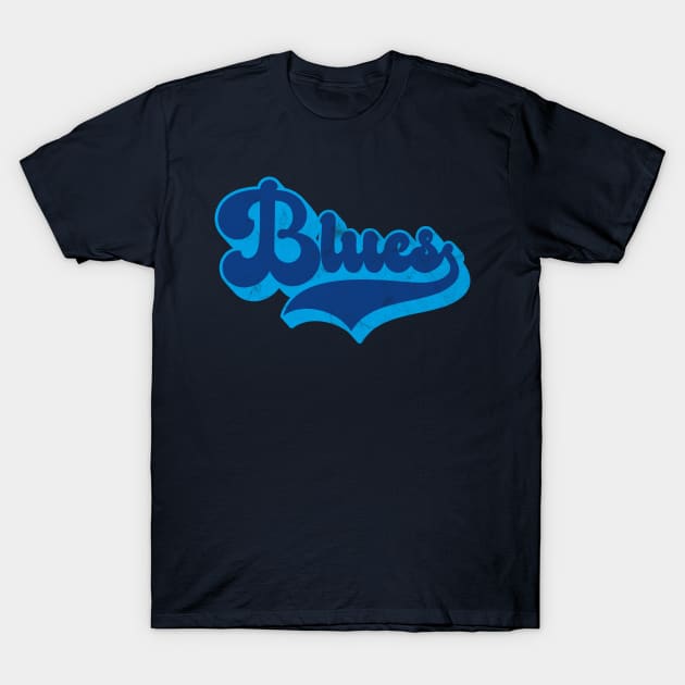 Blues (Dark Text) T-Shirt by RCDBerlin